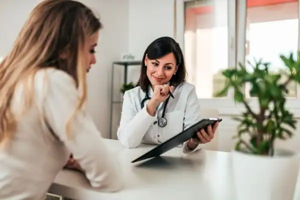 image of woman having vaginal tightening treatment Henley-on-Thames consultation.
