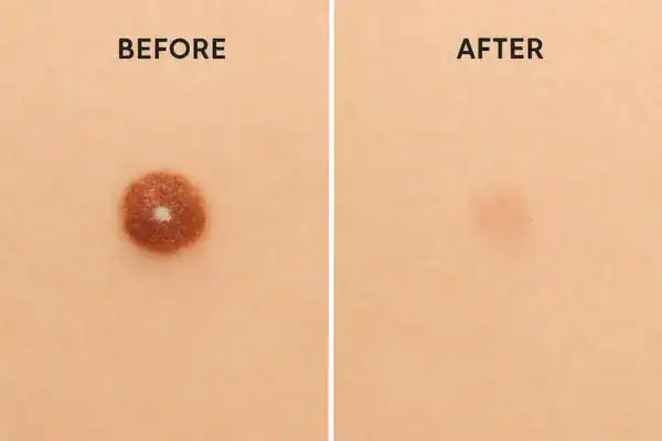 Before and after results of Dermatofibroma Removal Treatment Henley-on-Thames
