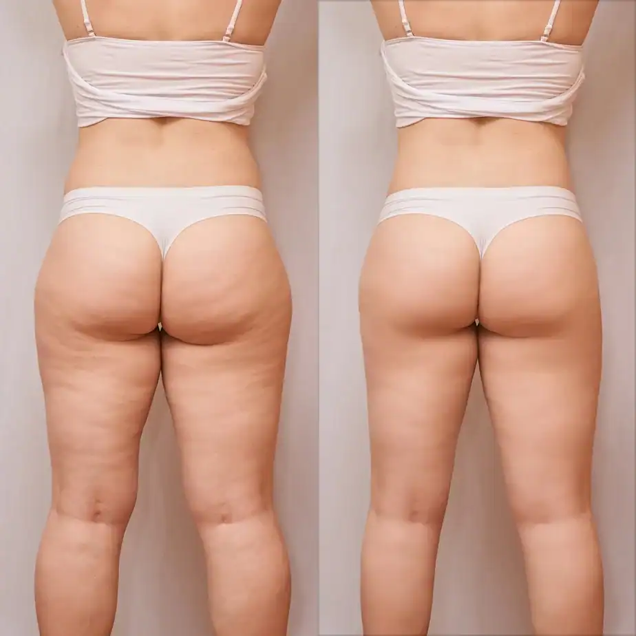 Before & After inner thighs toning treatment Henley-on-Thames results