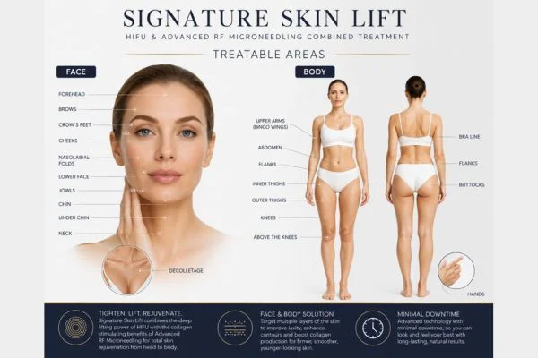 areas we can treat with signature skin lift Henley-on-Thames